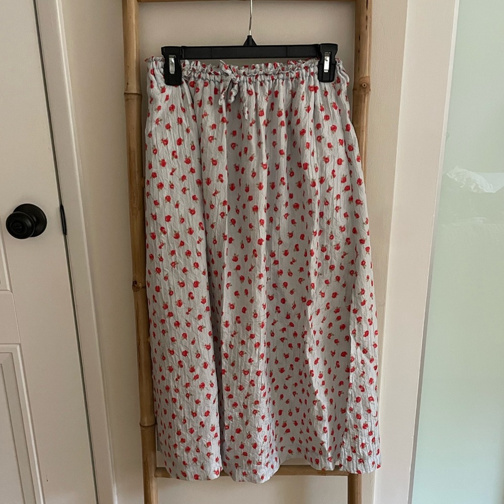 No. 6 silk rosebud skirt